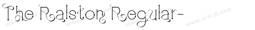 The Ralston Regular字体转换